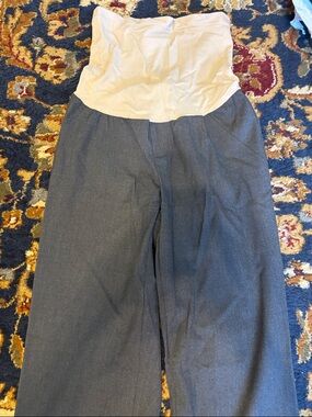 Motherhood Maternity Boot Cut & Flare Maternity Dress Pants in Gray
